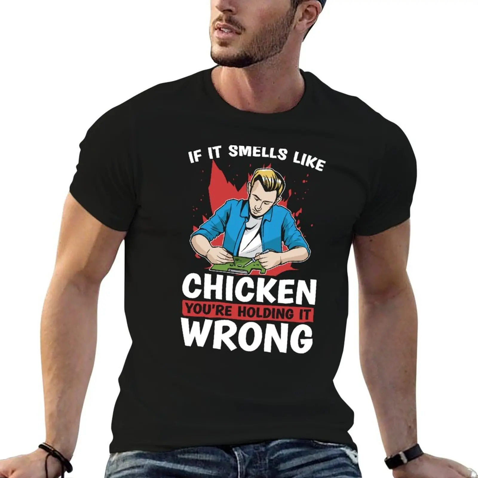 Ham Radio If It Smells Like Antenna Radio Operator T-Shirt quick drying anime t shirts t shirt men
