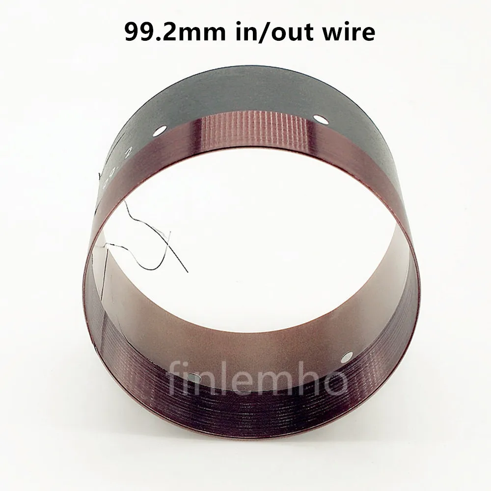 99.2mm DJ Speaker Woofer Voice Coil 1400/2000W Peak Bass Subwoofer Repair Parts With Copper Wire Glass Fiber Former