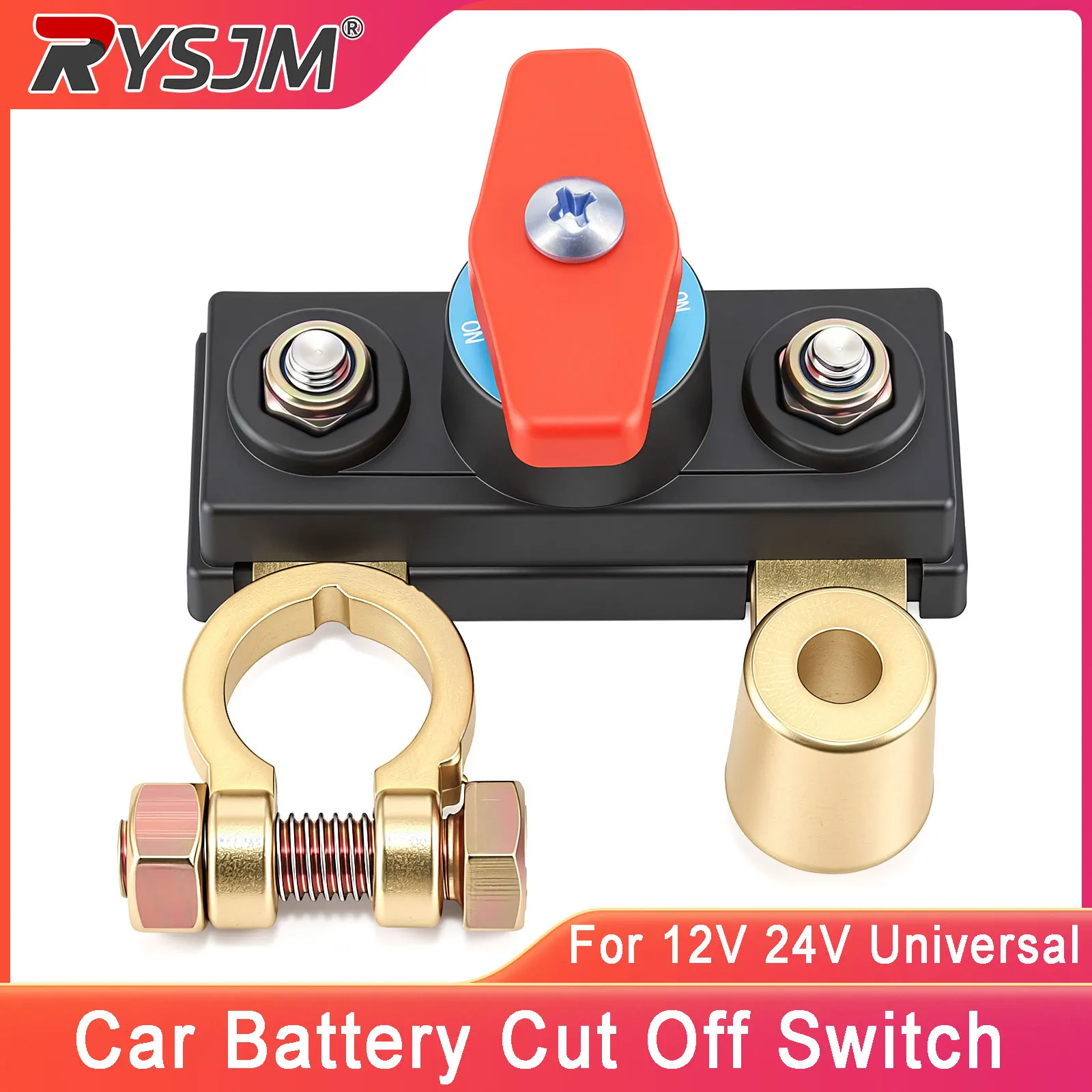 Interruptor de Desconexão de Bateria Automotiva Rotativo Anti-Vazamento de Corrente para Carros 12V 24V