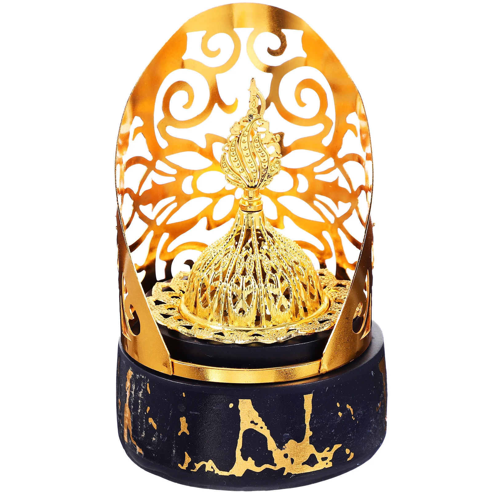 

Aroma Incense Burner Metal Retro Censer Decor Home Office Desktop Ornament Meditation Sleep Aid Decorative Cone Holder