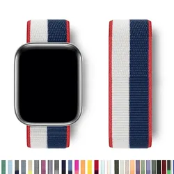 Strap for Apple Watch Band 44mm 40mm 45mm 41mm 49mm 42mm 38mm 45 Mm Nylon Bracelet Correa Iwatch Series 9 7 Se 6 Ultra 2 8 Band