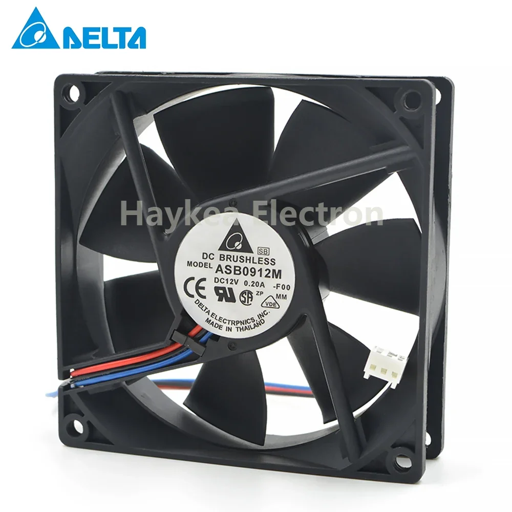 Ventilateur de refroidissement pour delta ASB0912M 9025, 12V, 0,20 A, ultra silencieux, alimentation électrique