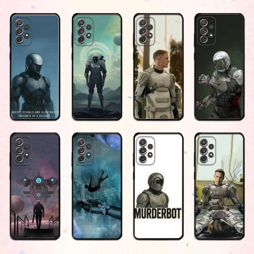 

Epic Sci-Fi M-Murderbot Phone Case For Samsung S 25,24,23,22,30,21,10,9,Ultra,Plus,Lite,FE,4,5 G Soft Black Case
