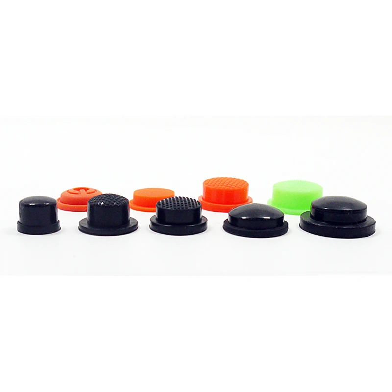 10pcs Tail Waterproof Switch Button Rubber Button Led Charging Flashlight Button Accessories Sealed Rubber Cap