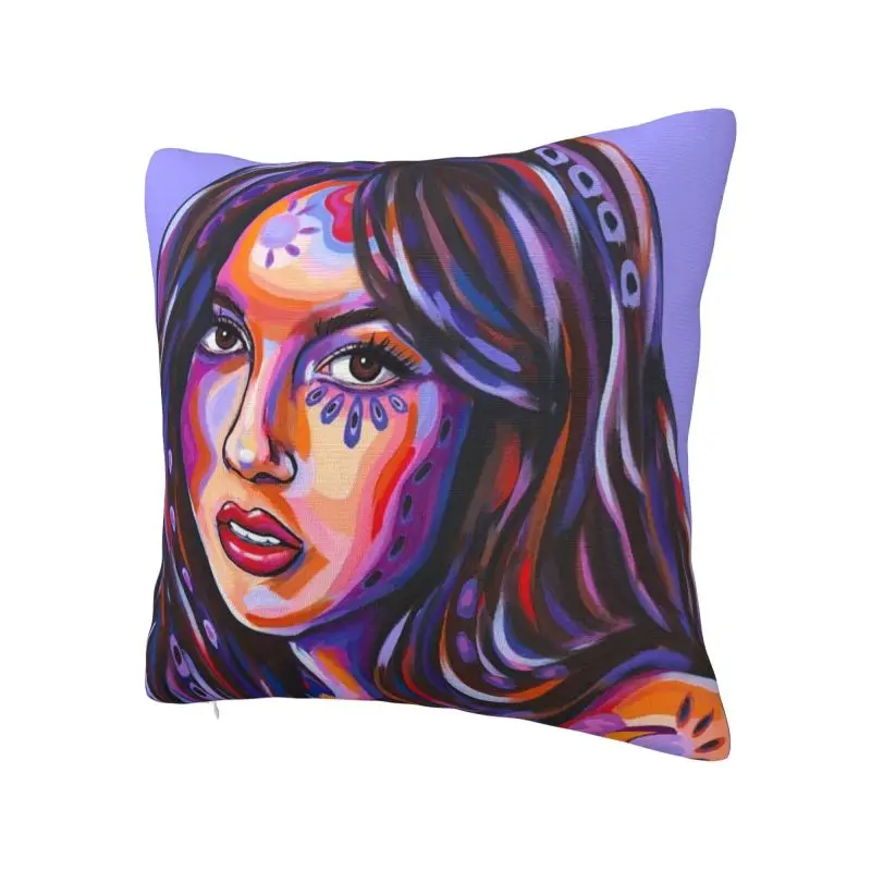 Custom O-Olivia And R-Rodrigo Cushion Cover Home Decorative 3D Printing Throw Pillow for Car Double-sided