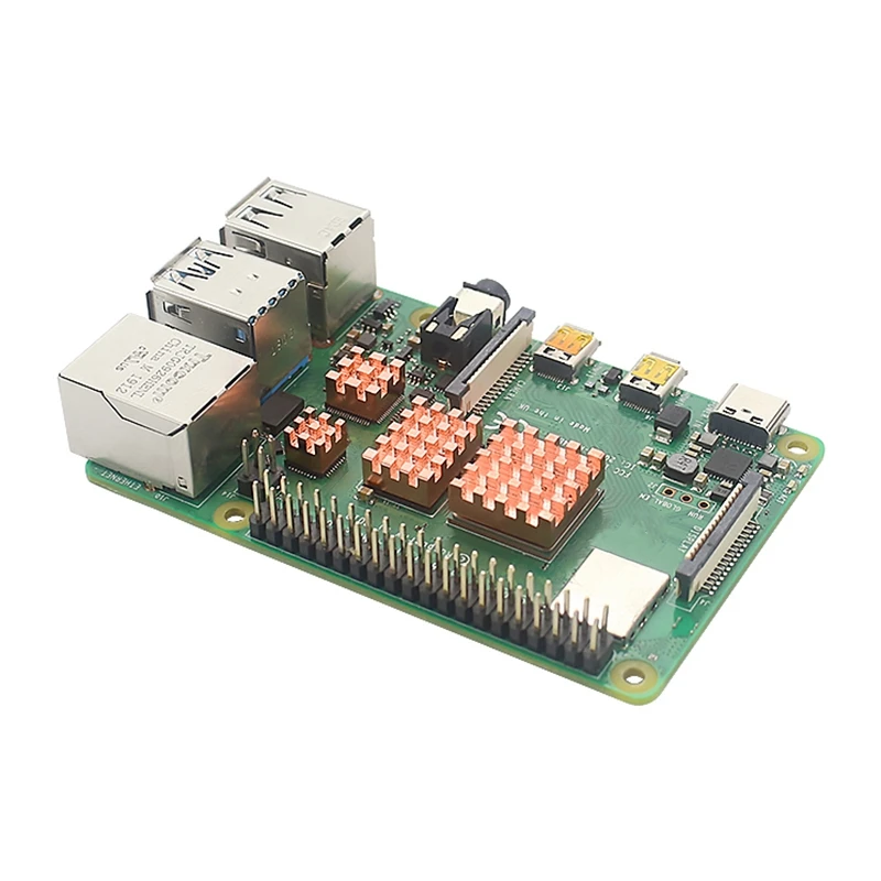 Dissipador de calor de cobre para Raspberry Pi 4 Modelo B, Dissipador de calor de cobre, Radiador de dissipação de calor