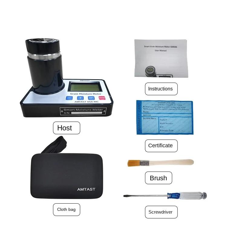 Moisture Meter For Test Red Bean/Raspberry Seed/Barley/Cashews/Almonds/ Flaxseed 22 Kinds Of Seeds