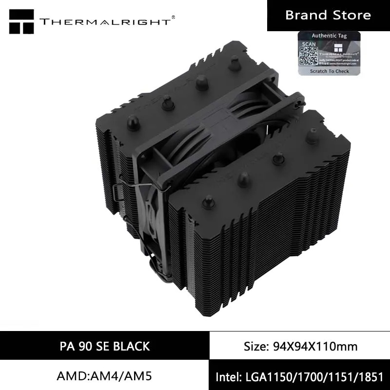 

Thermalright Peerless Assassin 90 SE Dual-Tower CPU Cooler High Performance Air Cooler for AM4 AM5 Intel LGA115X/1851/1700