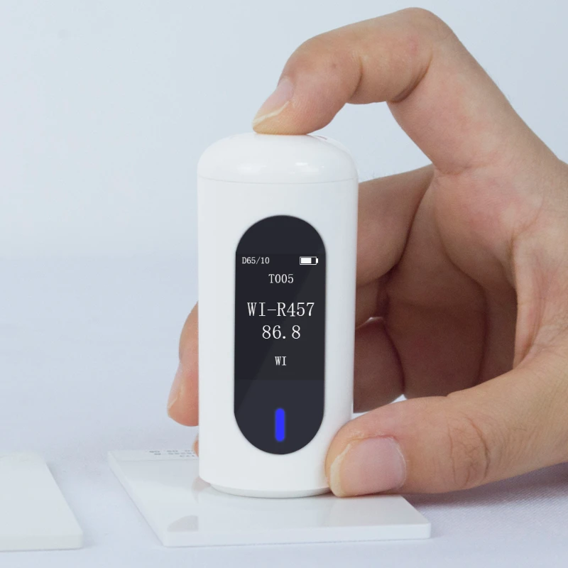 Portable whiteness meter,Measuring range 0-200,Measuring R457 whiteness,Support connection app,Used in powder, paper, textile