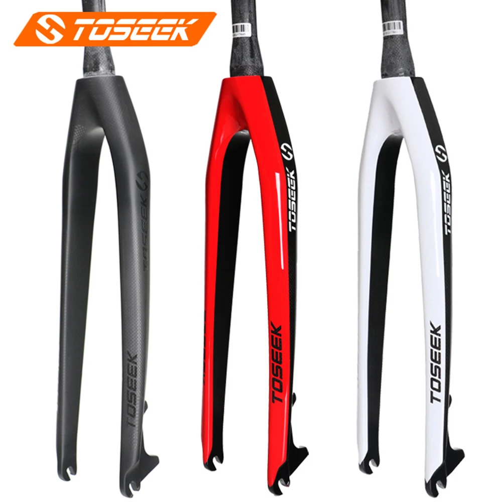 

Carbon Fibre Rigid Fork MTB Bicycle Mountain Front Hard Fork Steerer Tapered Tube Disc Brakes 26 inch 27.5 inch 29 inch