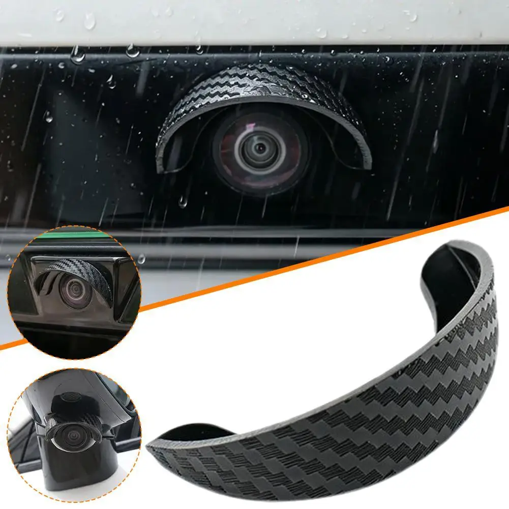 Car Rear View Camera Rain Visor Hood Waterproof Protective Cover Backup Camera Sun Shade Rain Shield Universal PVC Accessories