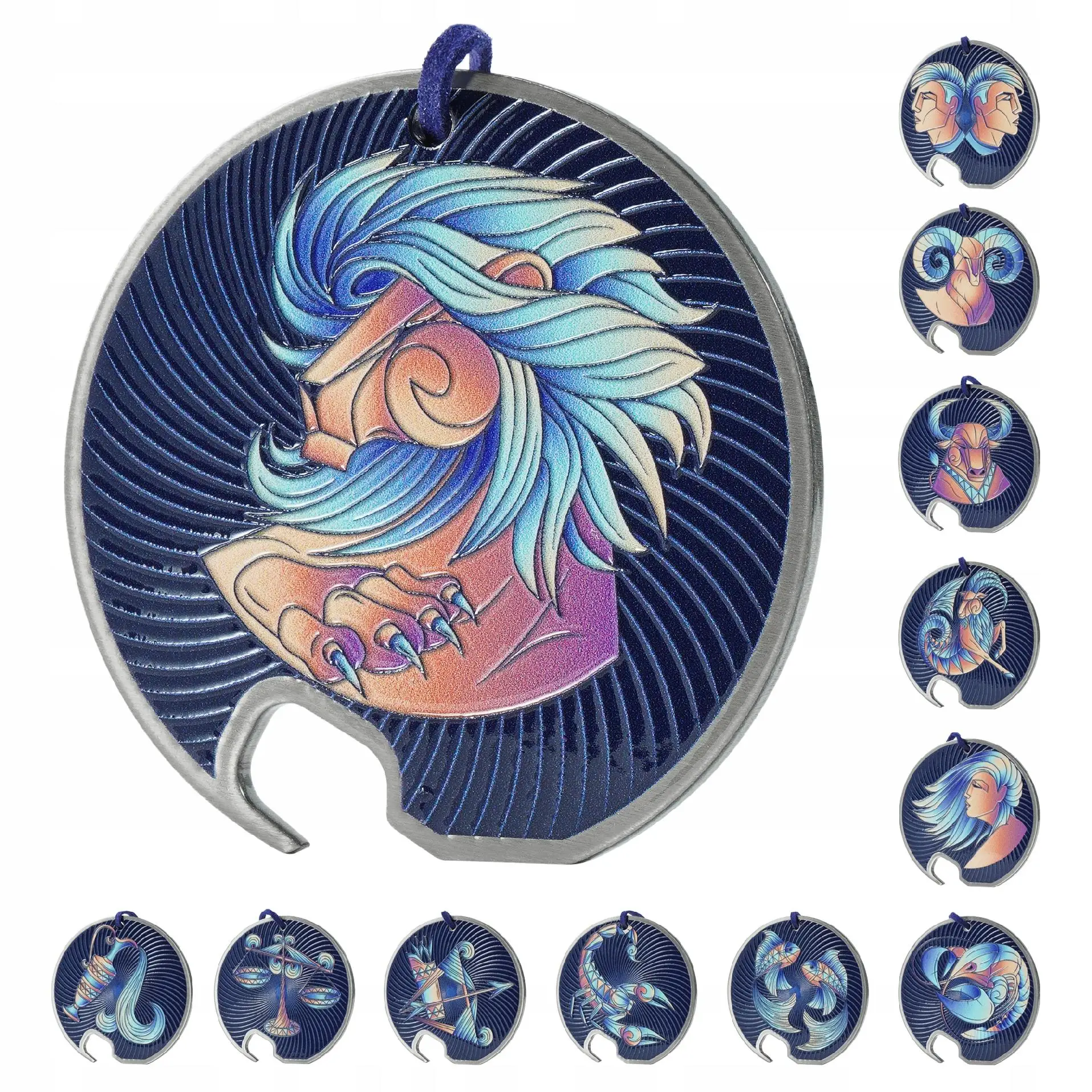 KADAX fles stalen flesopener Zodiac Lion