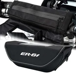For Kawasaki ER-6F ER6F 2009-2016 ER6 F    Motorcycle accessory Waterproof And Dustproof Handlebar Storage Bag