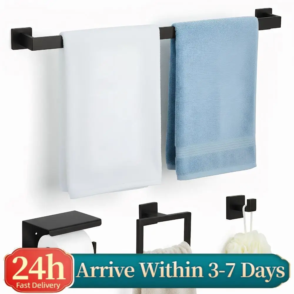 

20-Pieces Stainless Steel Bathroom Hardware Set Wall Mounted Bath Towel Bar Set Towel Rack/Toilet Paper Holder/Towel Ring/Hook