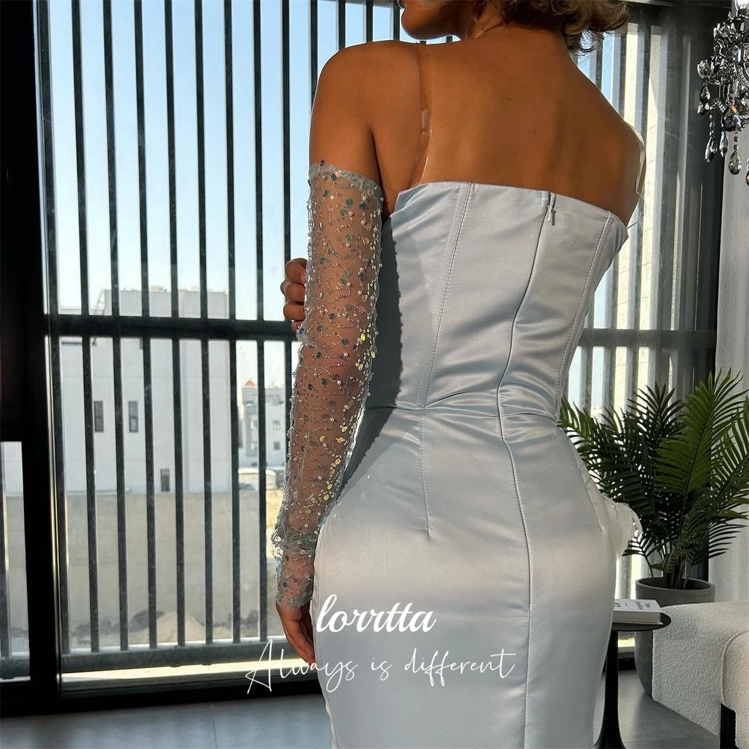 Loretta Aangepaste bruiloftsgast Elegante jurk voor speciale gelegenheden Verjaardagsjurken Luxe 2025, zeemeermin-avondjurken Galajurk