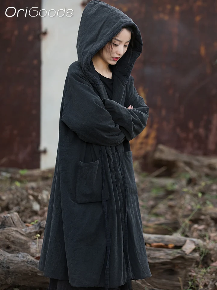 vintage big&wide hooded coat ビッグシルエット S1fb6bb2548df4617a4d7e639badb2