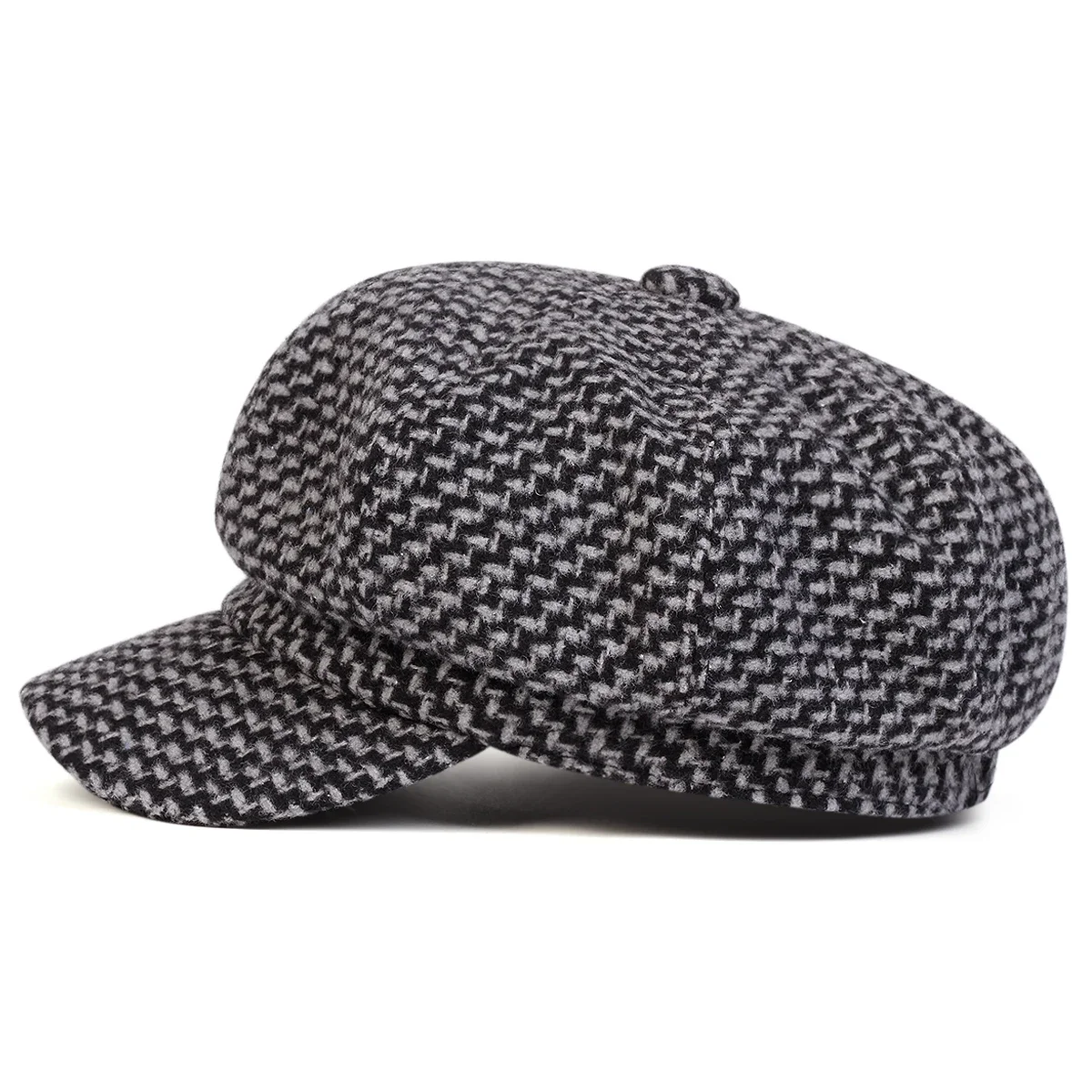 Unisex Thousand Bird Grid Personality Newsboy Hat Spring Autumn Retro Beret Hats Wild Casual Hats Octagonal Cap