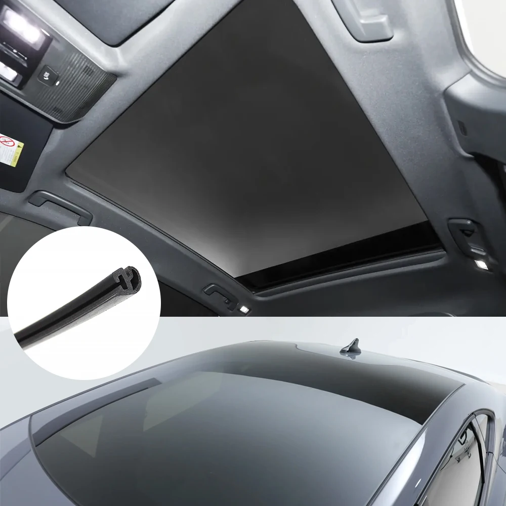 Car Sunroof Seal Strips Waterproof Rubber Seal for VW Passat Jetta Passat Golf Beetle Audi A3 A4 A6 Leon #8D0877297 Accessories