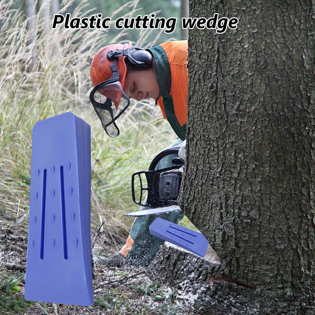 Plastic Forestry Cutting Wedge Lightweight Wood Cutting Edges Lifted Wedge High Impact Resistance with Spikes Garden Tools