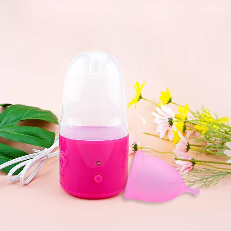 

Electric Sterilizer&silicone menstrual cup Mentruation hygiene products Women period personal health care Set Mentrual Collector