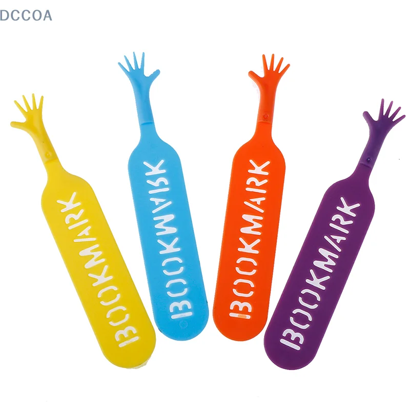 4 pcs/set Colorful Plastic Bookmarks Set Creative Gift Children Stationery