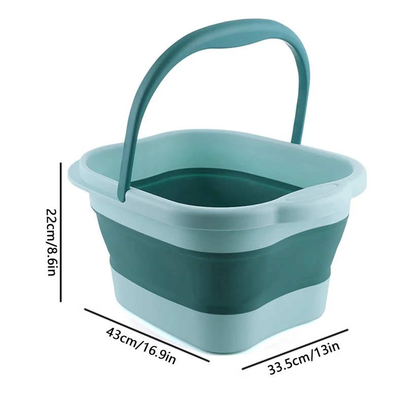 Foldable Foot Bath Bucket Large Capacity Foot Massage Washing Basin Foldable Travel Foot Therapy Bucket Car Wash Bucket