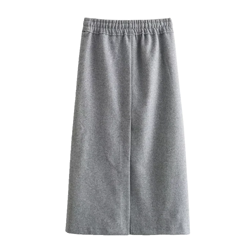 Conjunto de Terno Casual de Lã F Novo de Outono com Design de Moda, Manga Curta e Manga Longa, Estilo Francês, Tecido ...