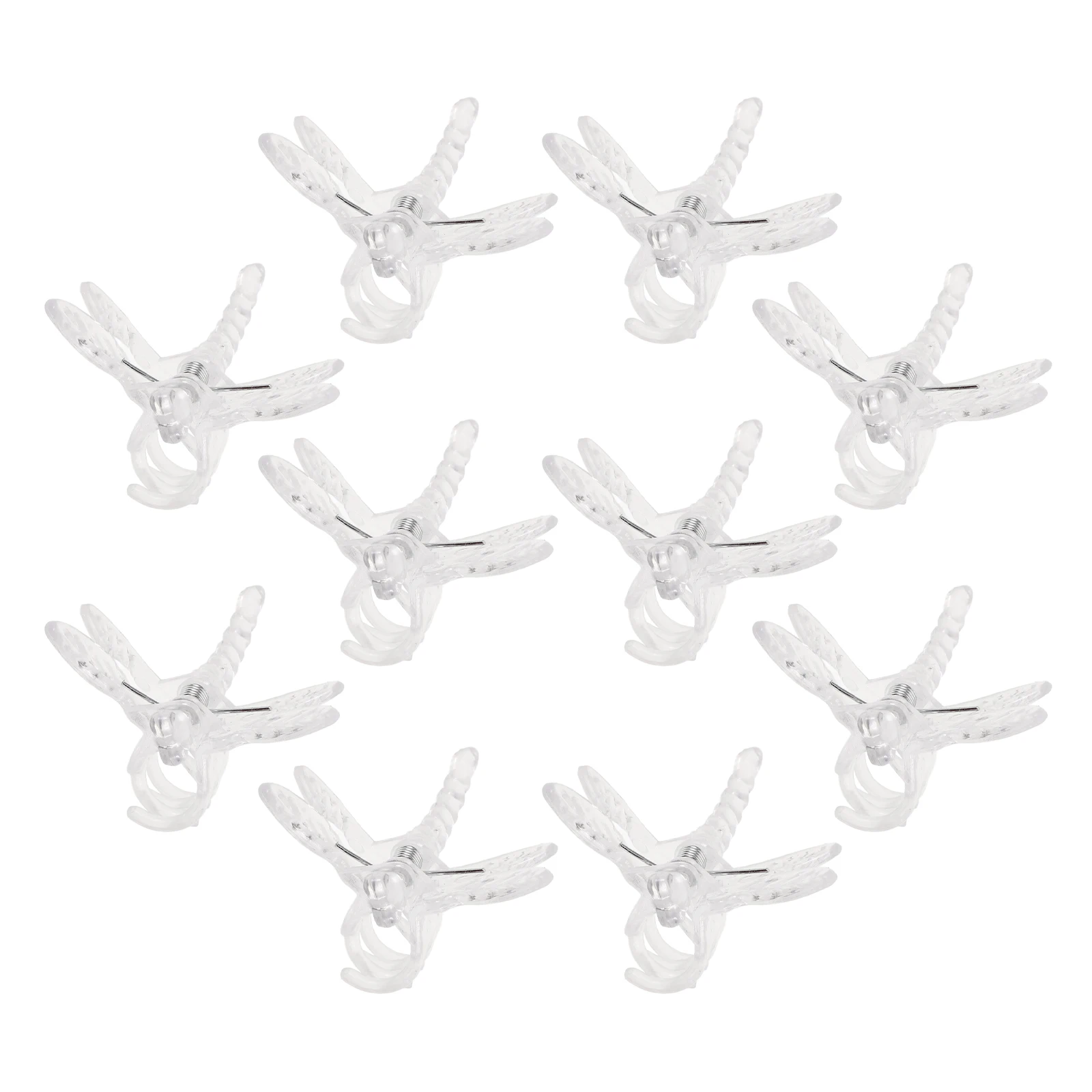 

10pcs Orchid Fixing Rod Plastic Stem Clips Vine Clamp Climbing Plants Garden Support Plant Grafting Clip Flower Transparent