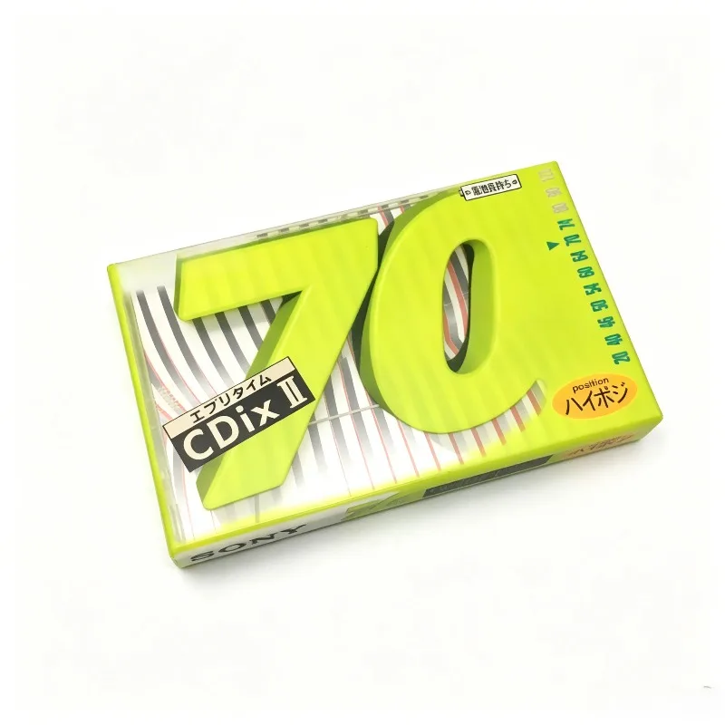 100% Original New For Sony CDIXII 70min JP Type II Blank Cassette Sealed For Recording & Duplication