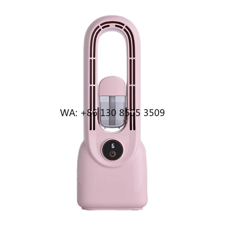 Indoor/Outdoor Table Pedestal Vertical Desk Fans Leafless Bladeless Design Easy Household Air Conditioning Battery for Cars