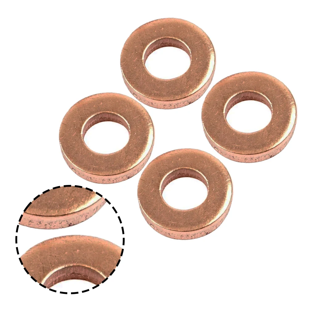 

Diesel 1.5 DCI Injector Seals Injector Replacement Part Number 7703062072 4 Pieces Pack Fuel Injector Washer Set Car Accessory