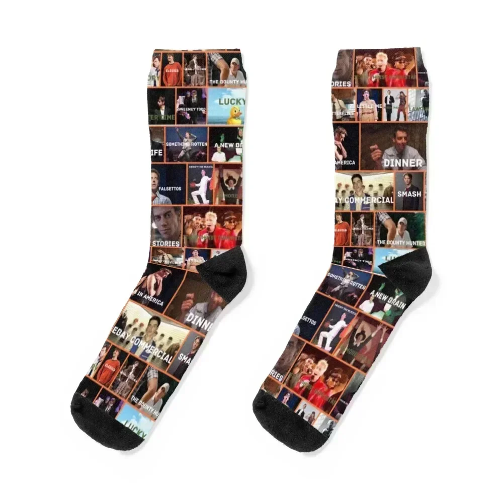 

Christian Borle Roles Socks Lots Hiking boots Climbing custom sports Socks Male Women's
