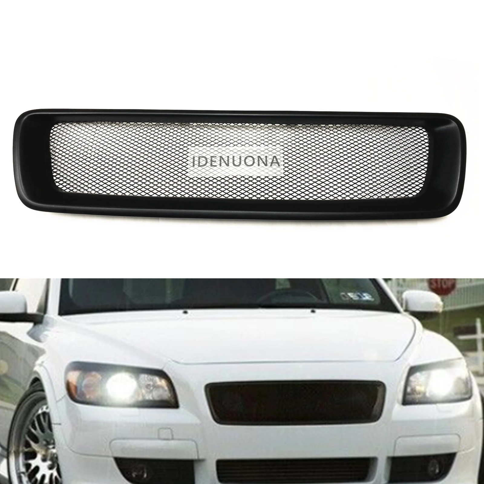 Car Front Grille Racing Grills Upper Bumper Hood Mesh For Volvo C30 Hatchback 2007 2008 2009