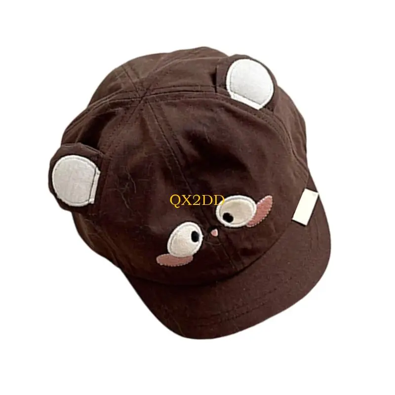 QX2D漫画動物幼児帽子太陽保護デザイン野球帽子機械洗える綿調整可能幼児帽子
