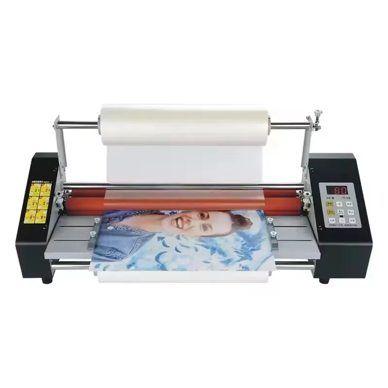 

9350T Roll Laminating Machine Automatic Adjustable Speed Laminator for A3 A4 A5 A6 Paper Sizes