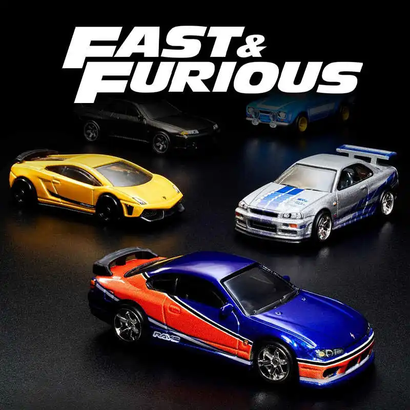 

Original Hot Wheels 2025 Fast & Furious Premium Series Porsche Lamborghini Die-Cast Vehicle Model Car Alloy Car Boy Toy Hnw46