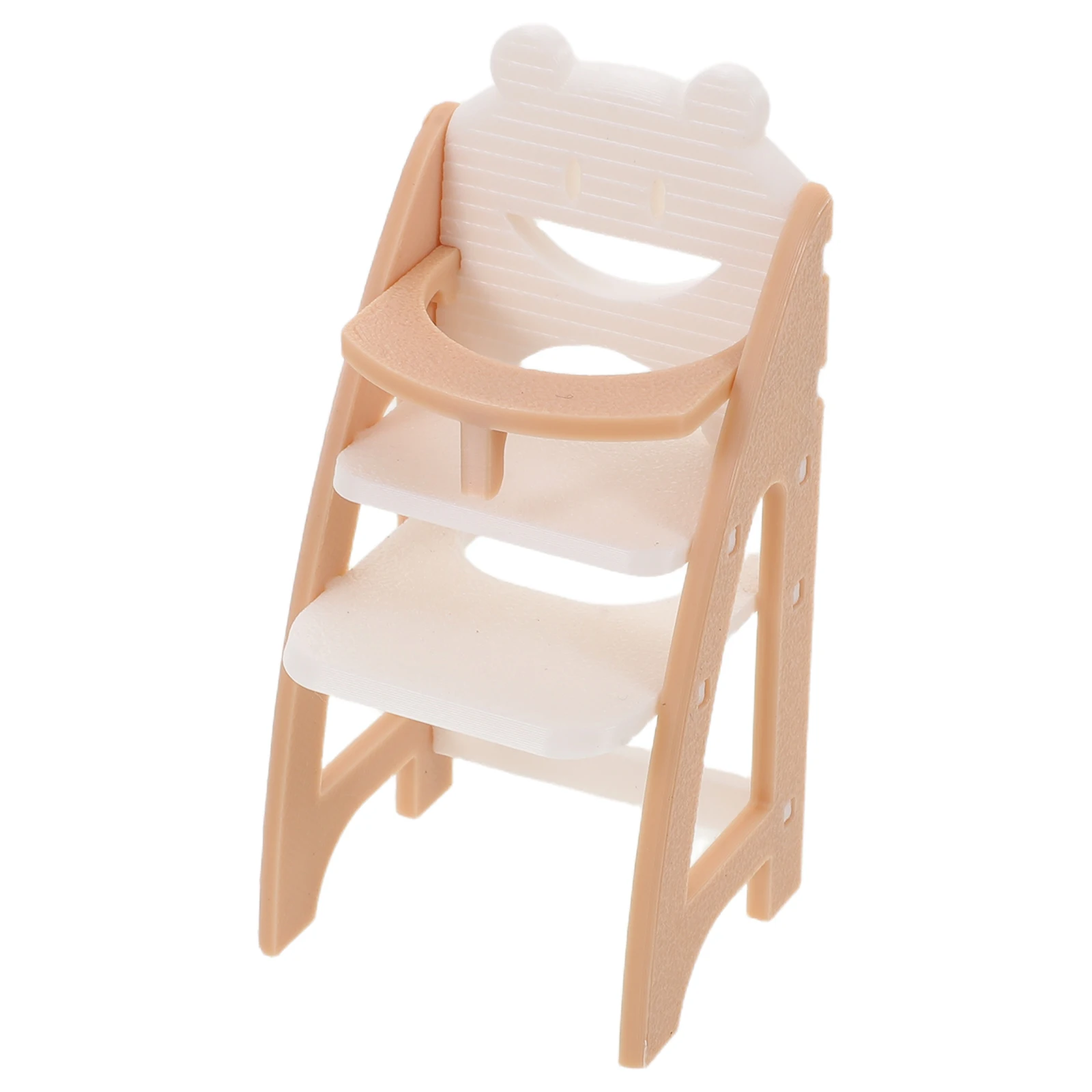 1pcs Baby High Chair 1:12 Baby Dining Accessory Miniature Dollhouse Furniture For Pretend Play Infant Feeding Accessory