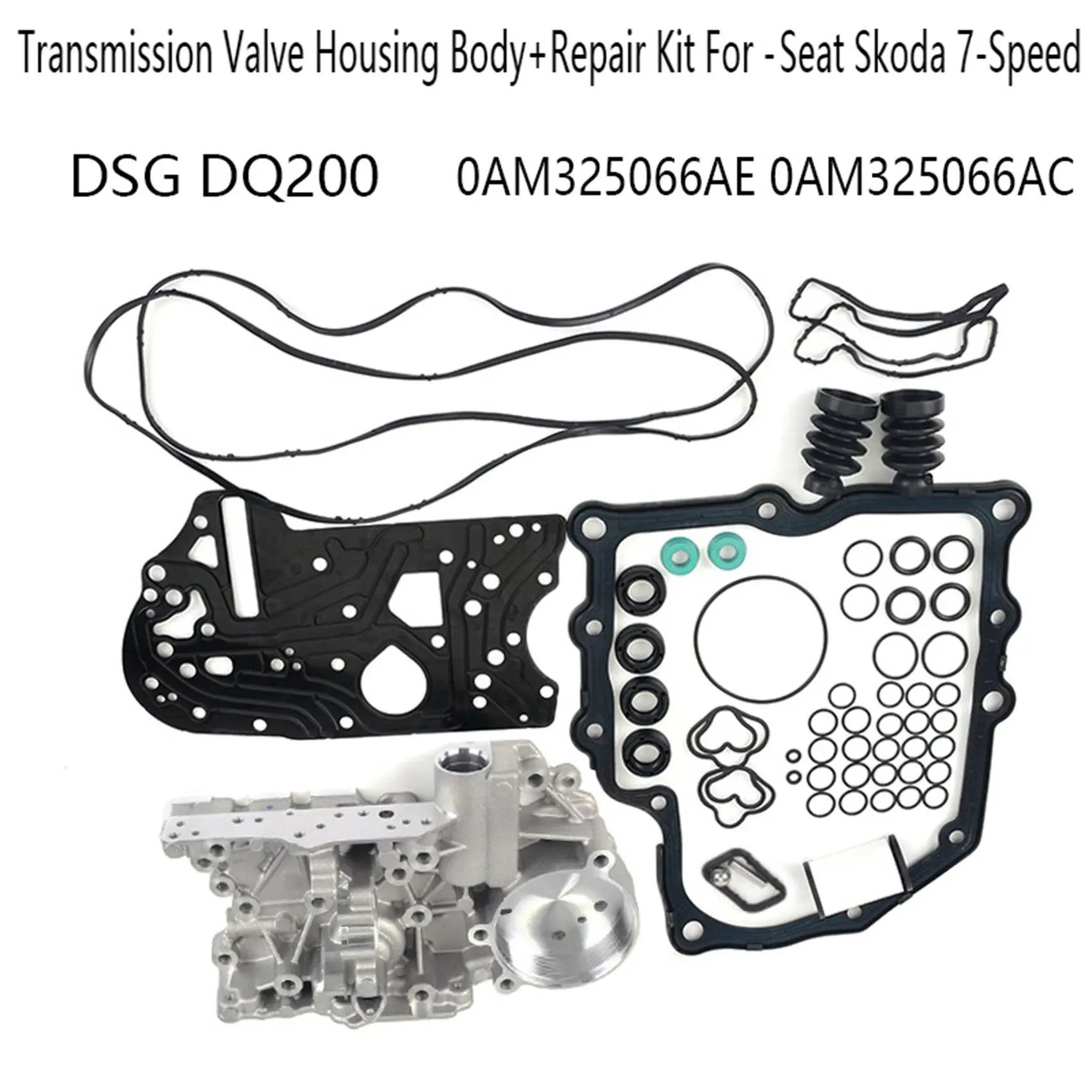 For DSG DQ200 Gearbox Transmission Valve Housing Body+Repair Kit for -Audi Seat Skoda 7-Speed 0AM325066AE 0AM325066AC