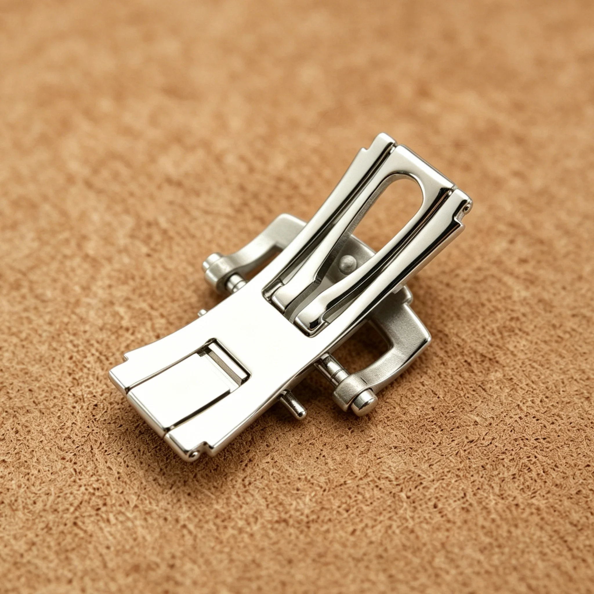 18mm Universal Deployant Watch Buckle For Traditional Watch Strap 316L Stainless Steel Fine Manufacture Watch Clasp