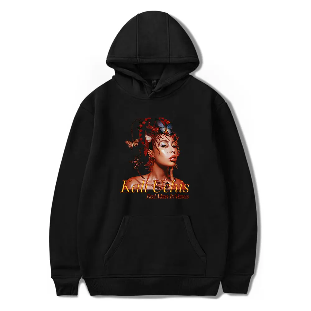 

Kali Uchis Hoodies 2023 Red Moon In Venus Album Rapper Merch Print Unisex Fashion Funny Casual HipHop Sweatshirts