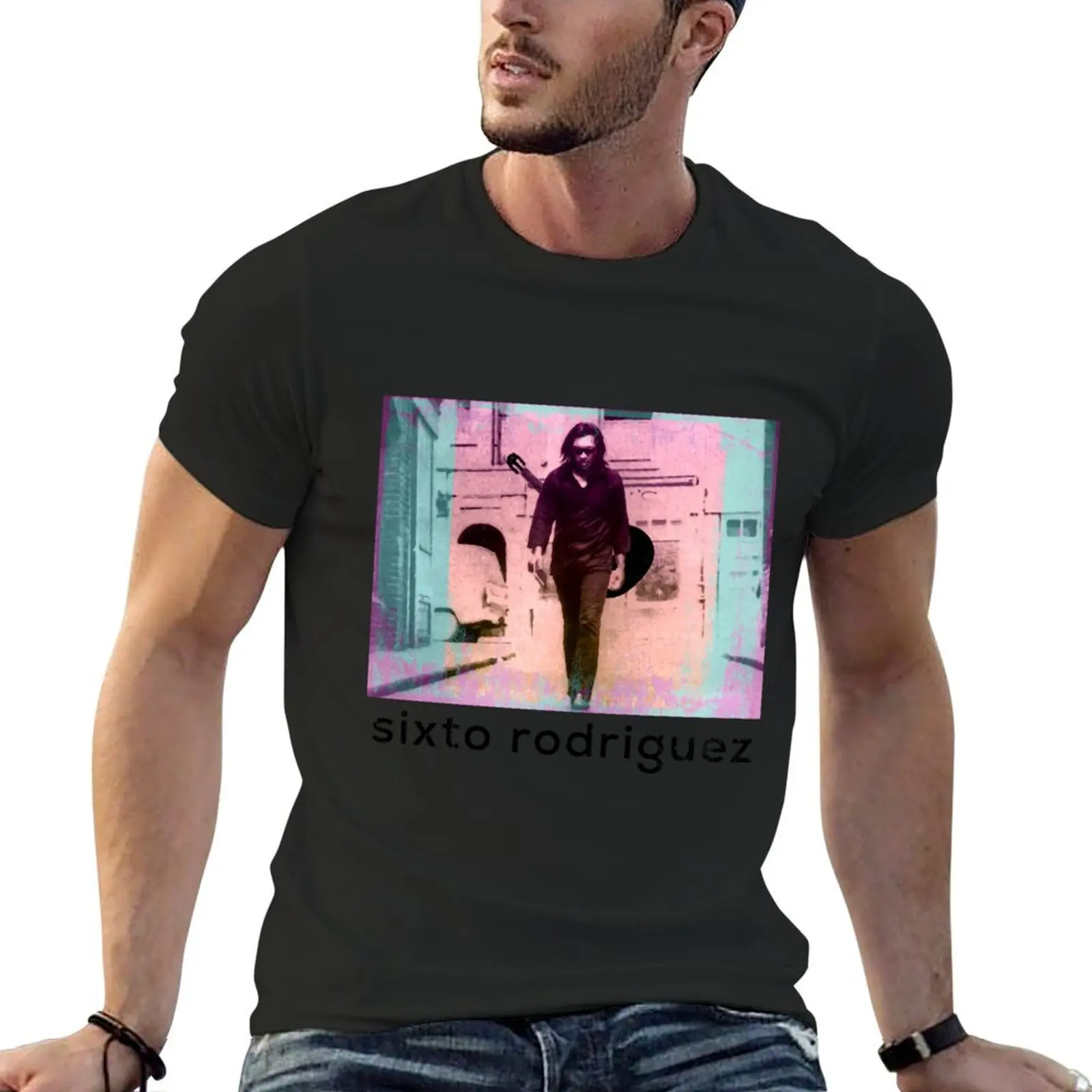 Sixto Rodriguez - Sugar man tribute T-Shirt plus size clothes designer shirts blanks t shirts for men graphic