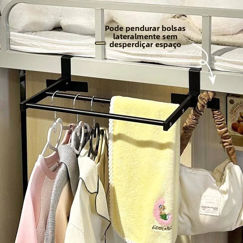 bedside-clothes-hanger-dormitory-student-room-iron-storage-organizer-hook-rotatable-max-load-10kg-for-office-use
