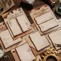 Vintage Burnt Edge Sticky Notes - Autumn Old Dream Series Shaped Memo Pads for Journaling, Scrapbooking & DIY Decor