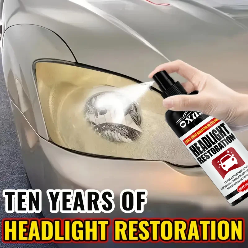 مجموعة تلميع ترميم المصابيح الأمامية للسيارة - معجون إصلاح مزيل الخدوش ومنظف الأكسدة لتجميع المصابيح الأمامية #5