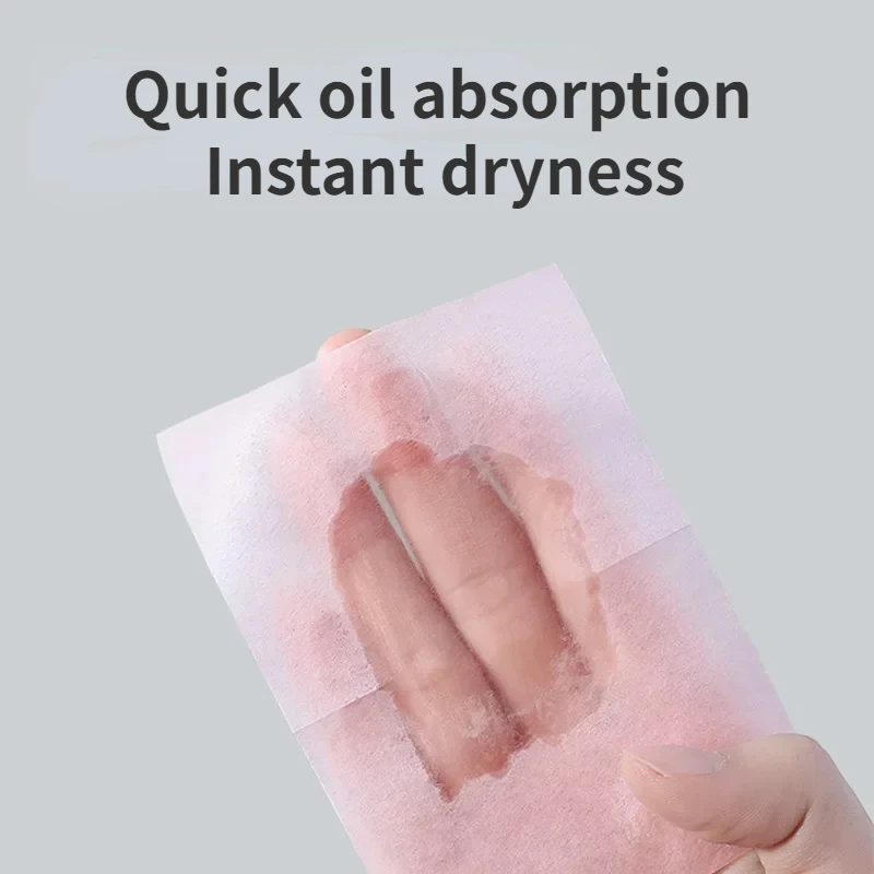 กระดาษซับมันแบบพกพา น้ำมันหอมระเหย สำหรับควบคุมความมันบนใบหน้าและกระชับรูขุมขน