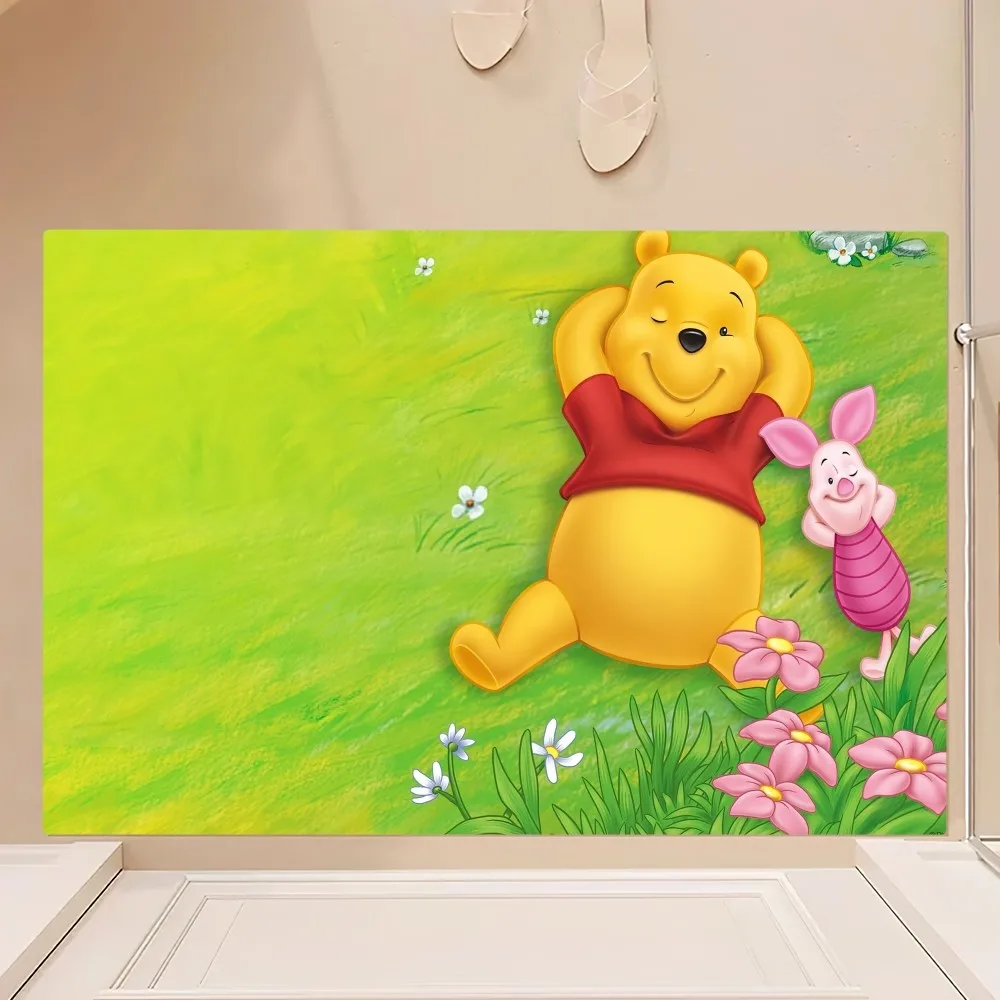 Beast Kingdom Winnie-the-Pooh Floor Mat Bedroom Kitchen Door Bath House Super Absorbent Foot Non-slip