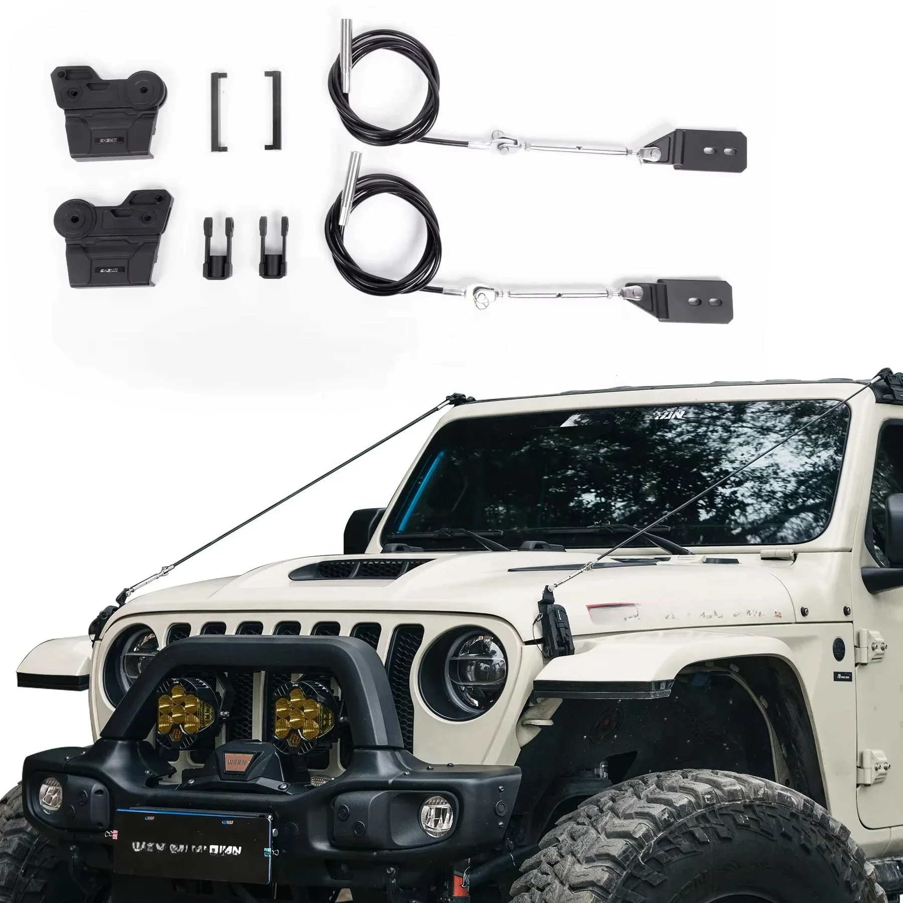 Branch Splitter Adjustable Limb Riser Kit For Jeep Wrangler JL Gladiator JT