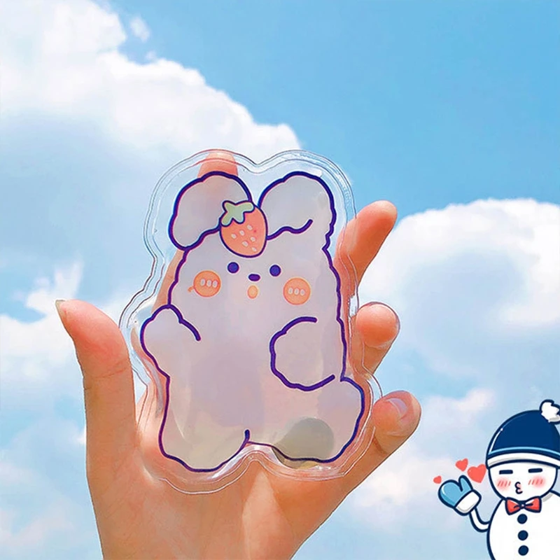 Reusable Hand Warmer Cartoon Print Instant Heating Gel Hand Warmer Winter Mini Self-Heating Hand Warmer for Cold Drop Shipping