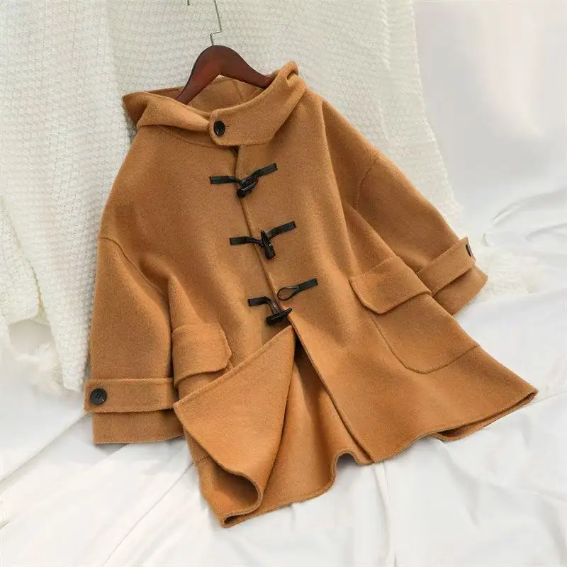 2025-new-wool-double-sided-cashmere-coat-boys-and-girls-children-cow-horn-button-tweed-coat-winter-middle-and-large-children