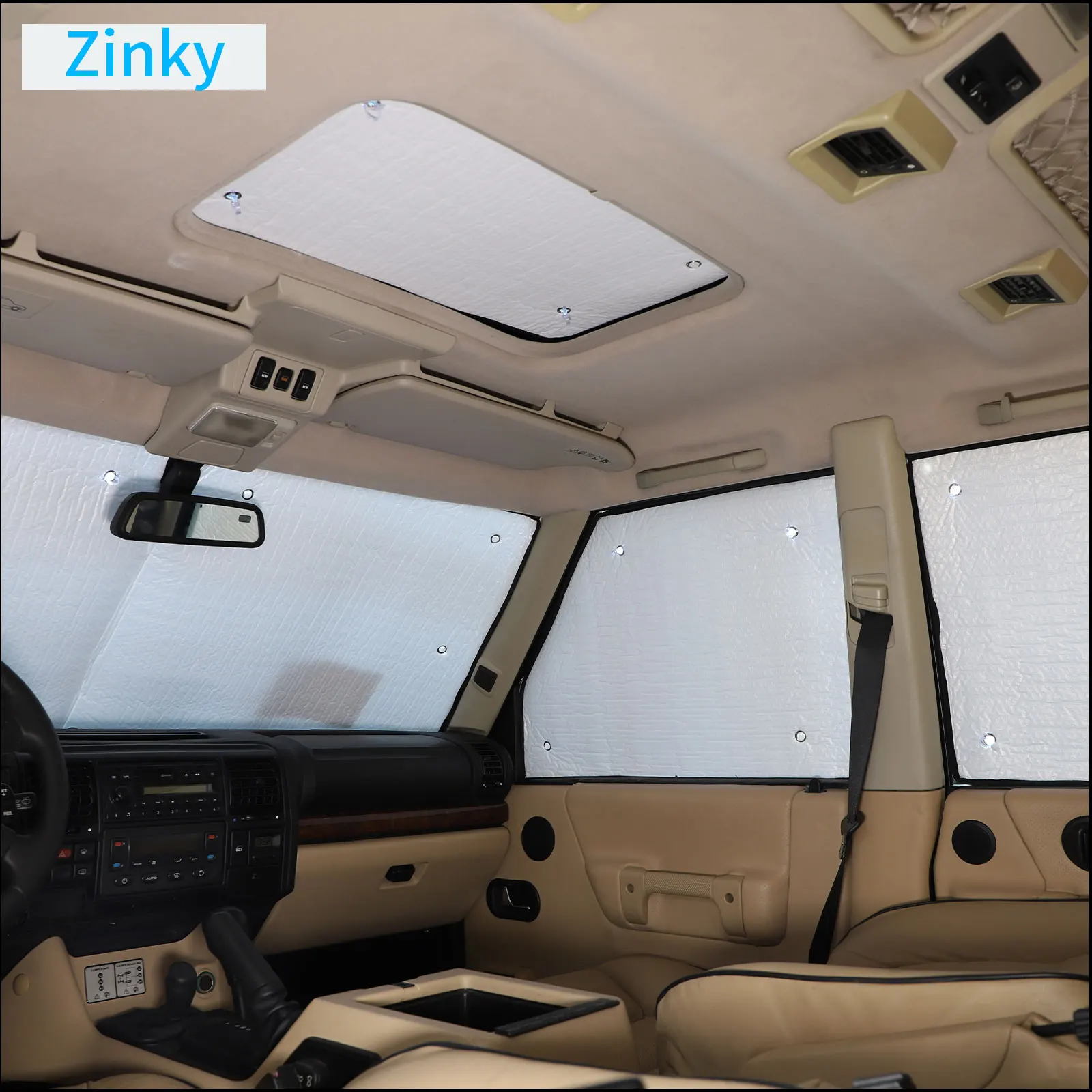 Dla Land Rover Discovery 2 1998-2003 przednia szyba samochodu osłony przeciwsłoneczne osłony parasol przeciwsłoneczny przednie okno osłony okienne akcesoria